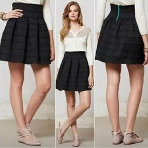 EUC Anthropologie Girls from Savory Stripped Textured Black & White
